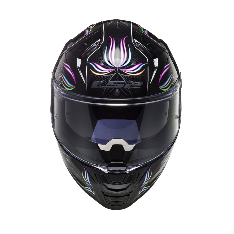 LS2 FF811 Vector II Tropical valge-violett-must integraalne mootorratta kiiver