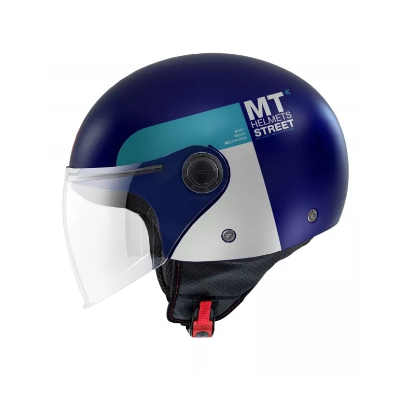 Otevřená přilba na motorku MT Street Inboard C7 modrá