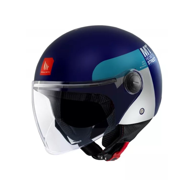 Otevřená přilba na motorku MT Street Inboard C7 modrá