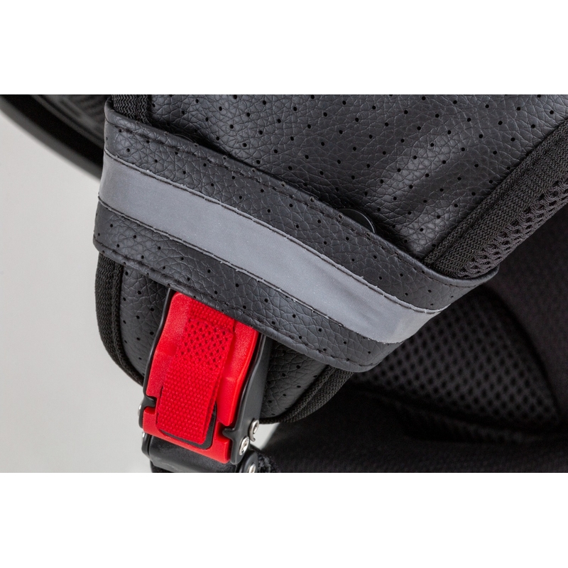 Cassida Handy Plus Linear Open mootorratta kiiver punane-must
