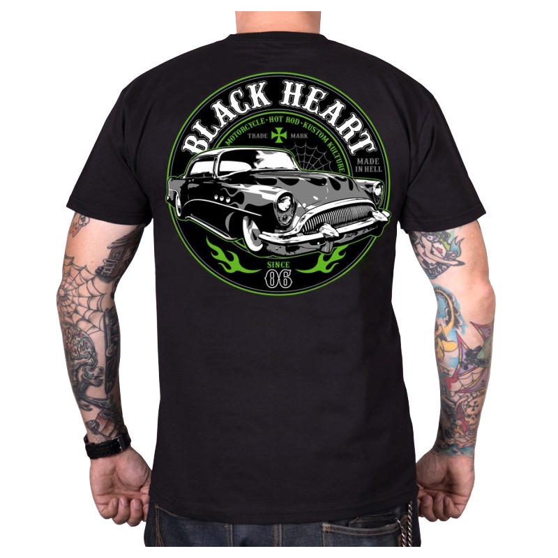 Meeste T-särk Black Heart Monster must