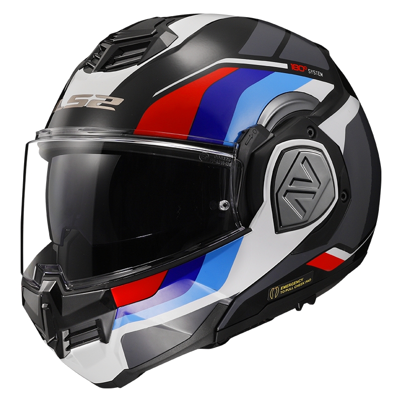 Ümberpööratav mootorratta kiiver LS2 FF906 Advant Sport must-sinine-punane