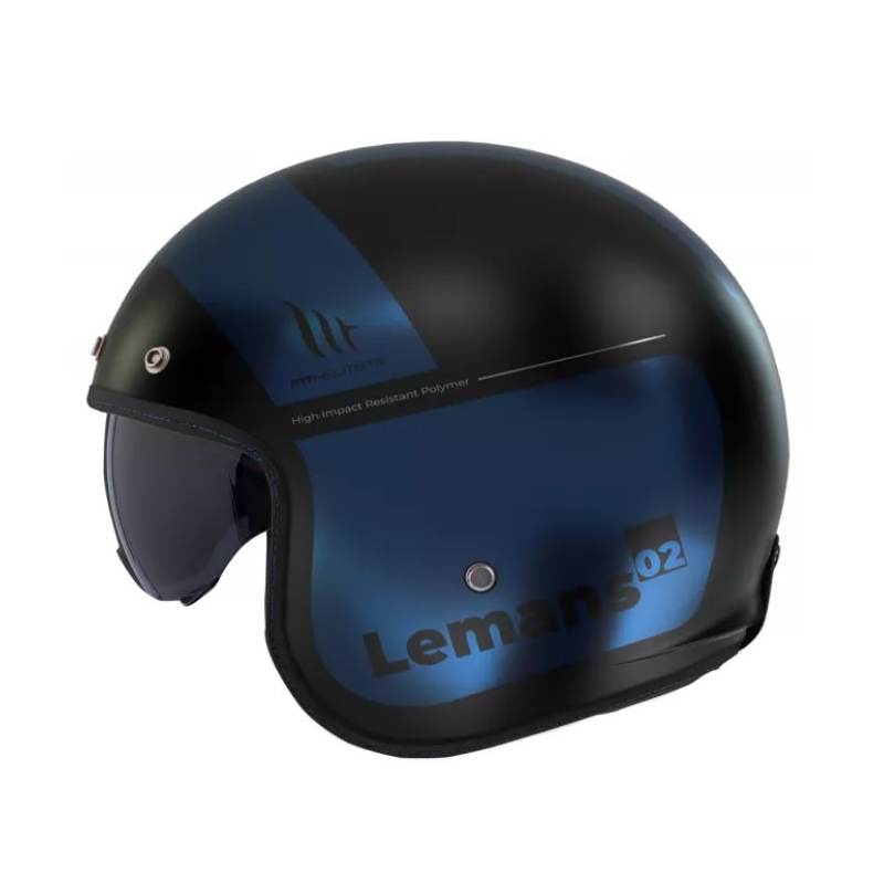 Otevřená přilba na motorku MT Le Mans 2 SV Quality B7 černo-modrá