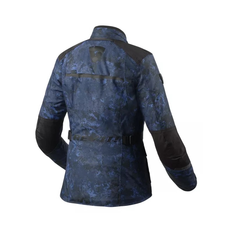 Naiste Revit Voltiac 3 H2O camo sinine mootorratta jope allahindlus