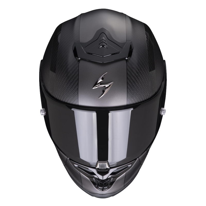 Integreeritud kiiver Scorpion EXO-R1 EVO Carbon Air MG must-hõbedane