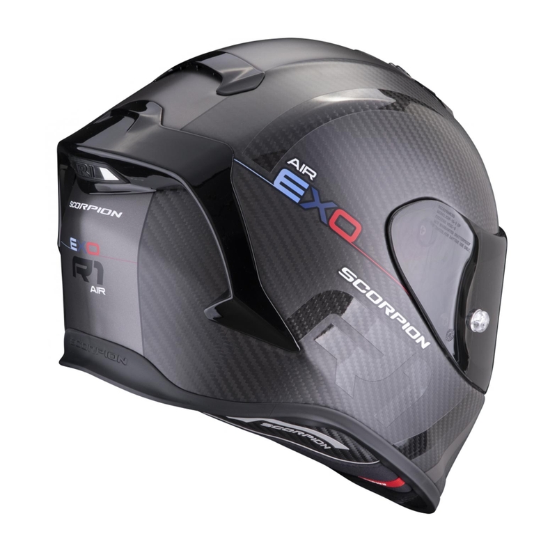 Integreeritud kiiver Scorpion EXO-R1 EVO Carbon Air MG must-hõbedane