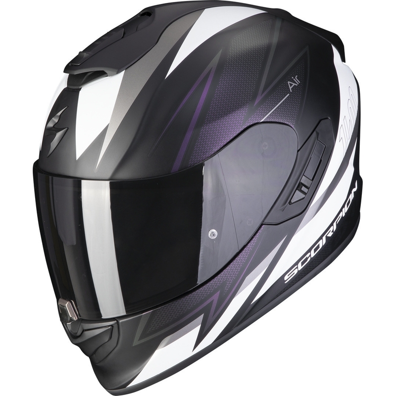 Integreeritud kiiver Scorpion EXO-1400 EVO Air Thelios must-valge-lilla