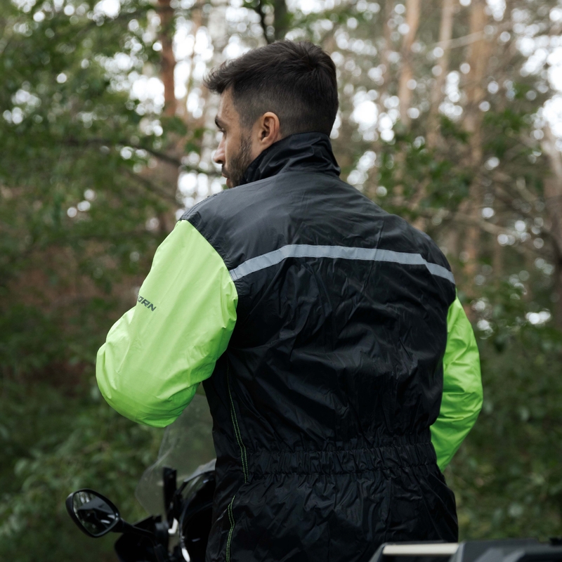 Rebelhorn Rain fluo kollane mootorratta vihmajope