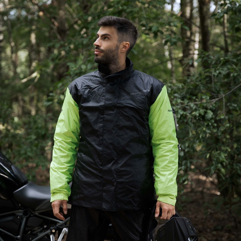 Rebelhorn Rain fluo kollane mootorratta vihmajope