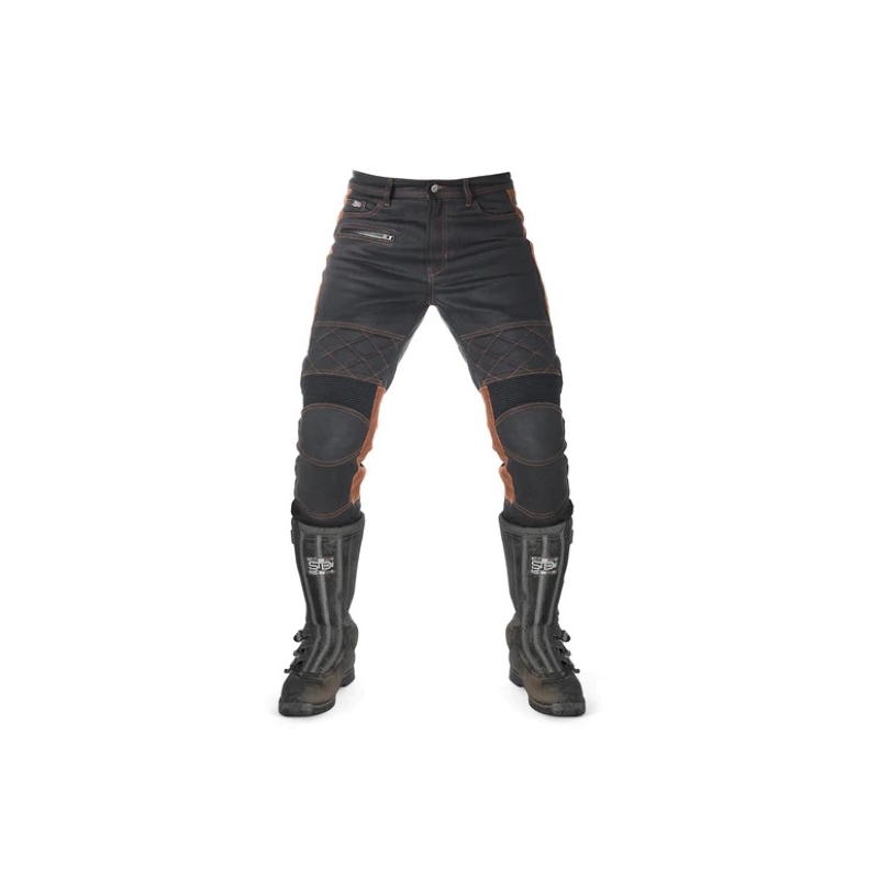 Mootorratta püksid Fuel Sergeant 2 Waxed Brown ja Black