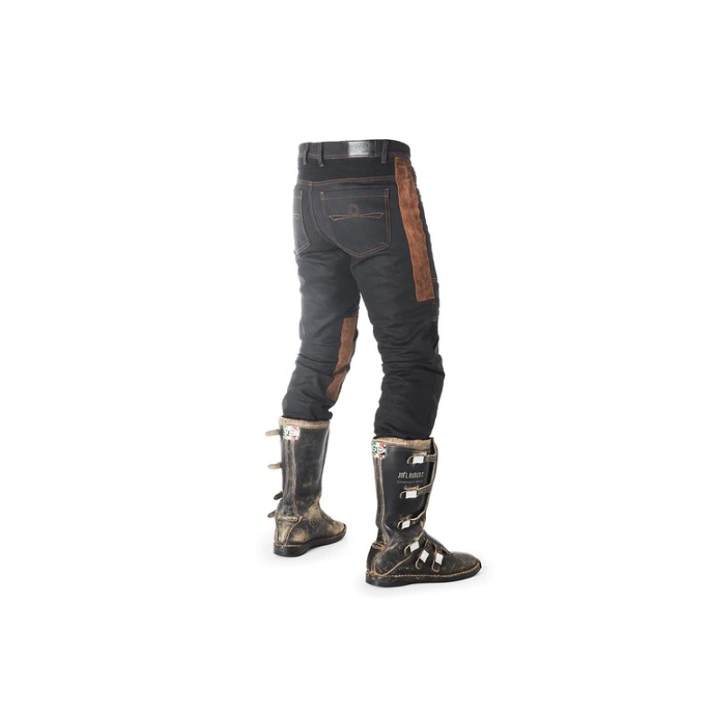 Mootorratta püksid Fuel Sergeant 2 Waxed Brown ja Black
