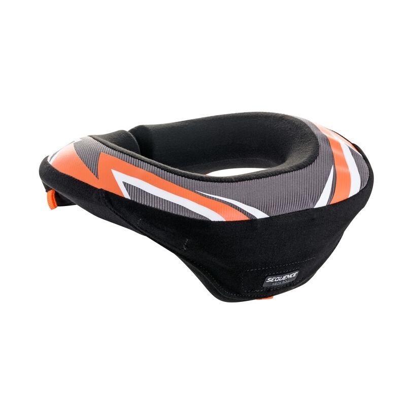 Alpinestars Sequence noorte kaelakaitse must, valge ja oranž