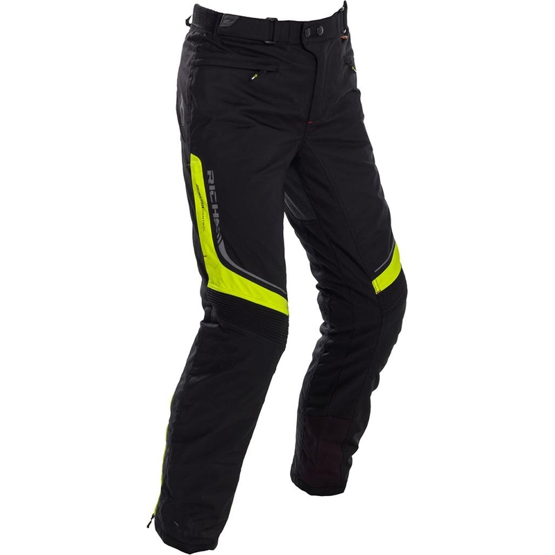 Kalhoty na motorku RICHA Colorado černo-fluo žluté výprodej
