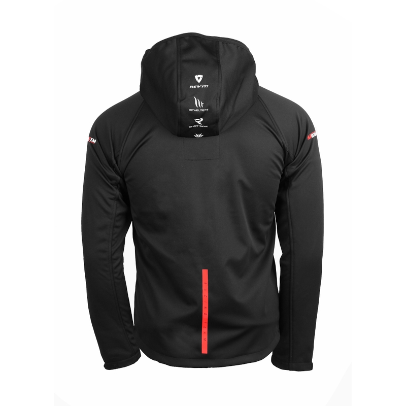 Softshell jakk MotoZem Racing Team must-punane