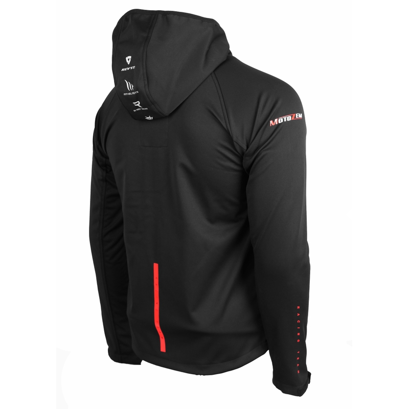 Softshell jakk MotoZem Racing Team must-punane
