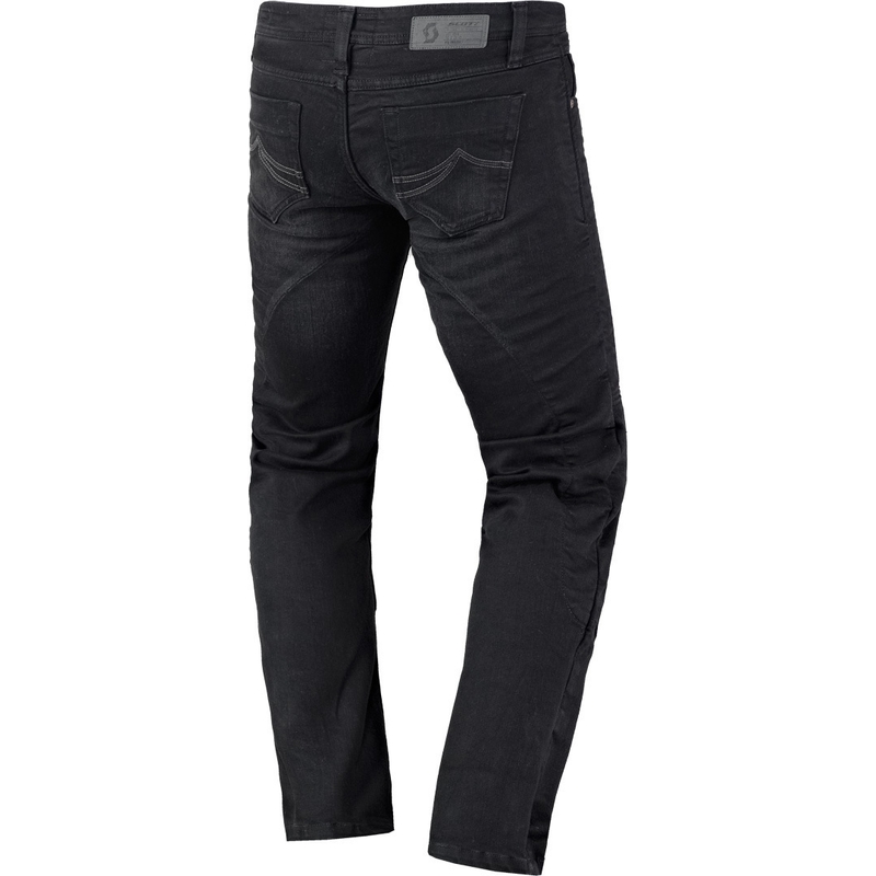 Naiste SCOTT Denim Stretch mootorratta teksad Mustad