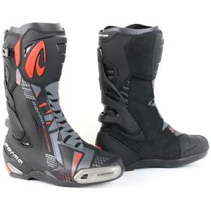 Forma Phantom mootorratta saapad must-hall-punased