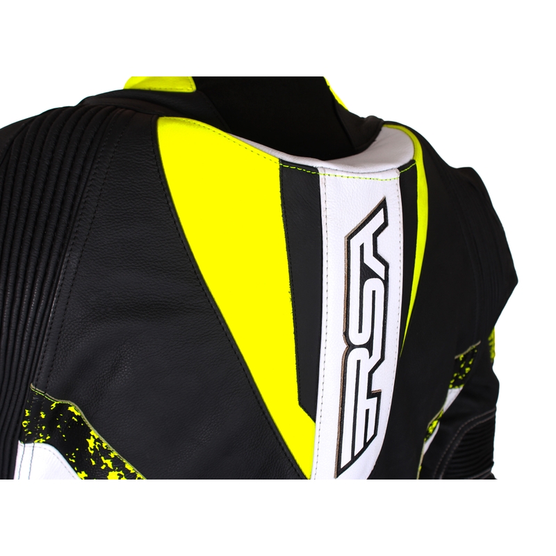 RSA Imola 2 must-valge-fluo kollane mootorratta kombinesoon allahindlus