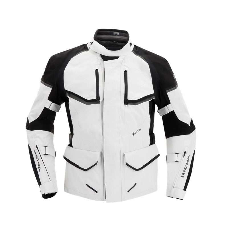 Bunda na motorku RICHA Atlantic 2 Gore-Tex černo-šedá výprodej