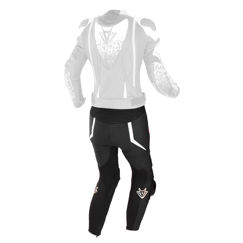 Naiste RSA GT2 must-valge-fluoroosa mootorrattapüksid RSA GT2 Black-White-Fluo Pink allahindlus