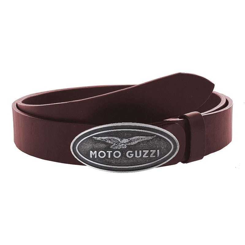 Moto Guzzi pruun nahast vöö koos pandlaga