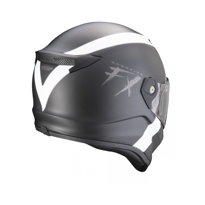 Mootorrattakiiver SCORPION COVERT FX GALLUS must-valge