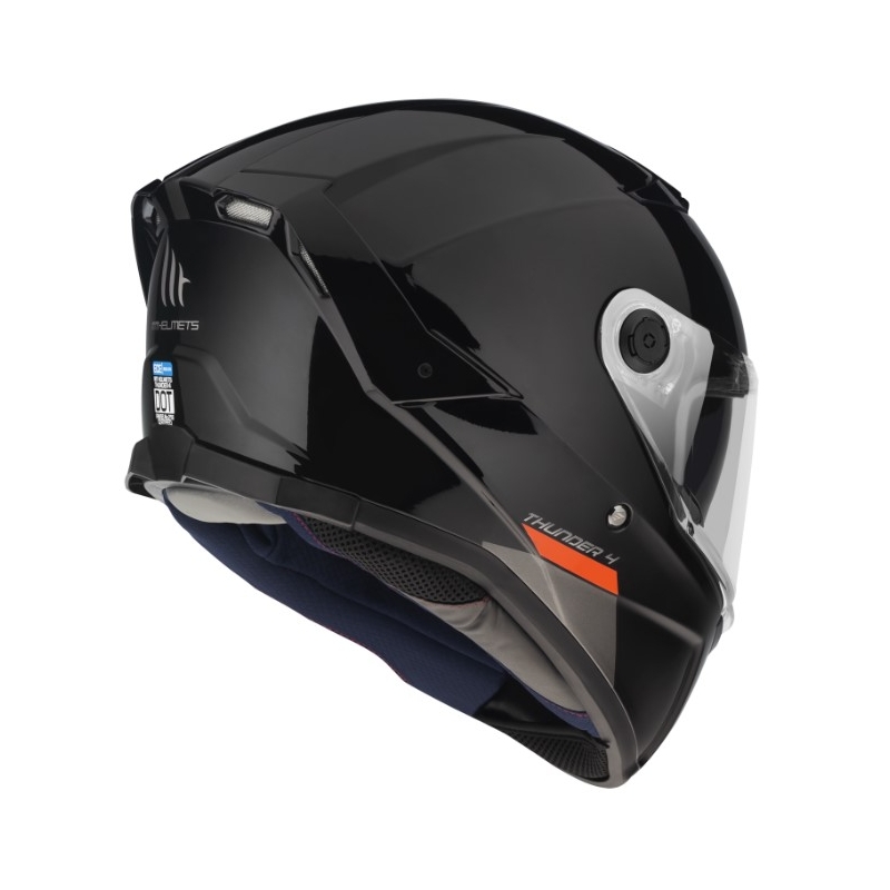 Täismaskiiver mootorrattale MT FF118SV Thunder 4 SV must läikiv