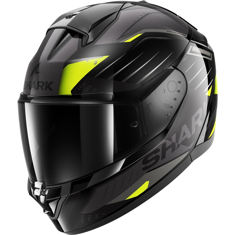 Integrální přilba na motorku SHARK RIDILL 2 BERSEK černo-šedo-fluo žlutá