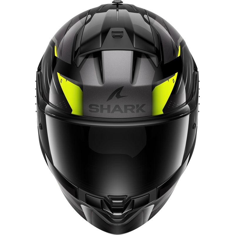 Integrální přilba na motorku SHARK RIDILL 2 BERSEK černo-šedo-fluo žlutá