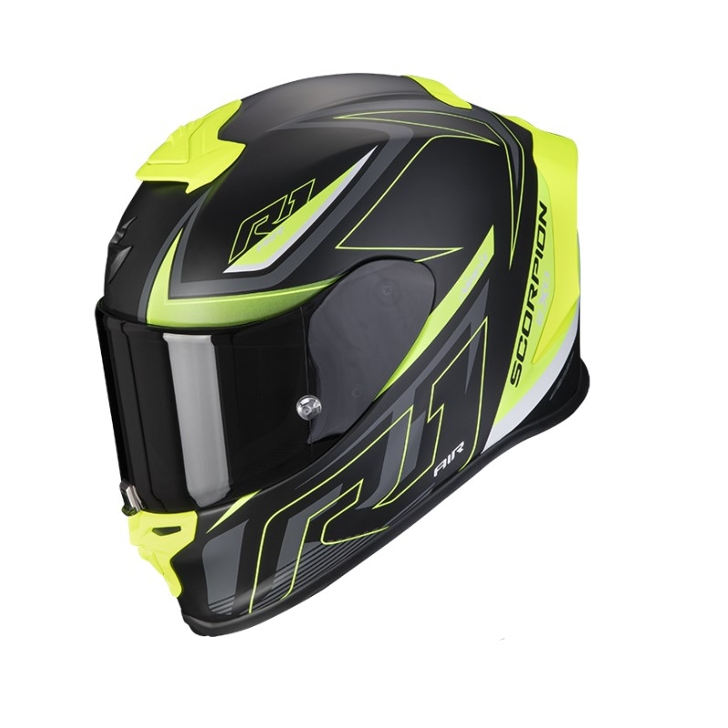 Integrální přilba na motorku Scorpion EXO-R1 EVO Air Gaz matná černo-fluo žlutá