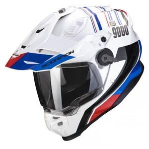 Enduro mootorratta kiiver SCORPION ADF-9000 AIR Desert valge-sinine-punane allahindlus