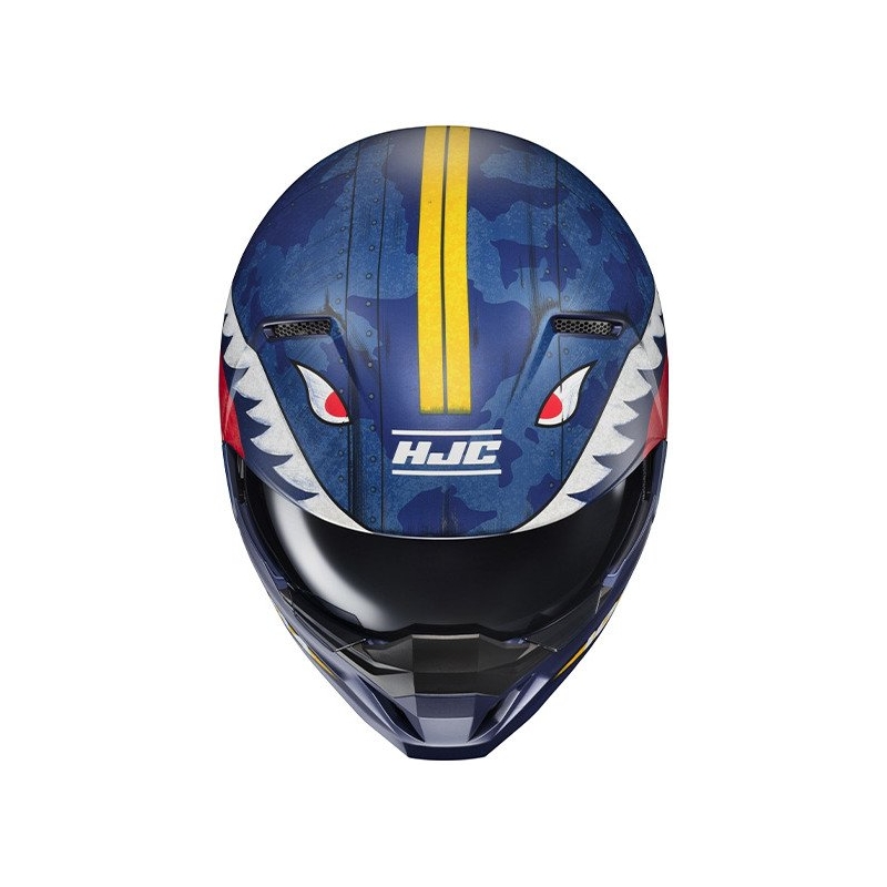 Avatud kiiver koos maskiga HJC i20 Vanguard Call Of Duty MC2SF valge-kollane-punane-sinine