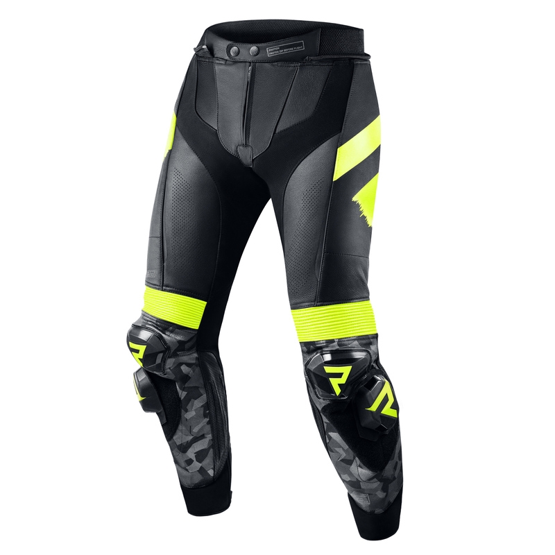 Kalhoty na motorku Rebelhorn Rebel 22 černo-fluo žluté výprodej
