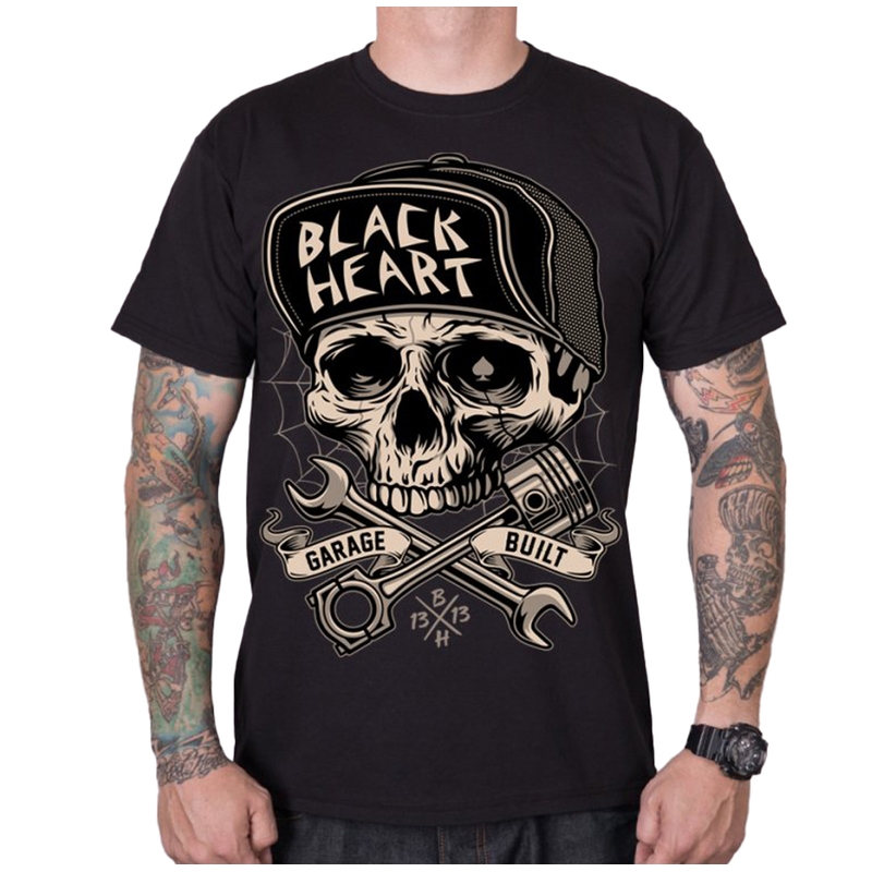 Meeste T-särk Black Heart Garage Built