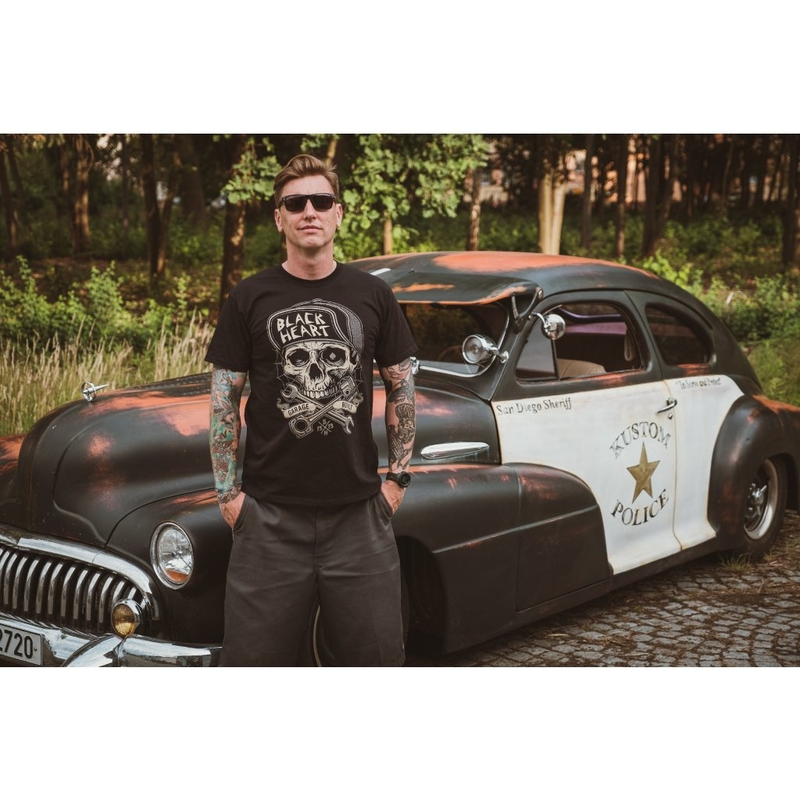 Meeste T-särk Black Heart Garage Built