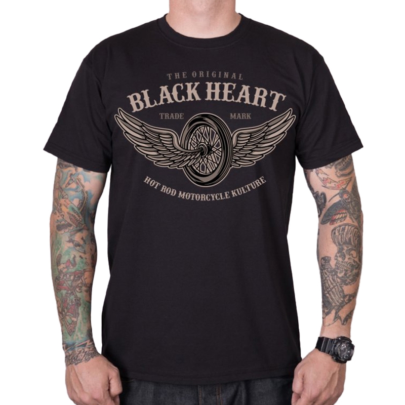 Pánské triko Black Heart Wings