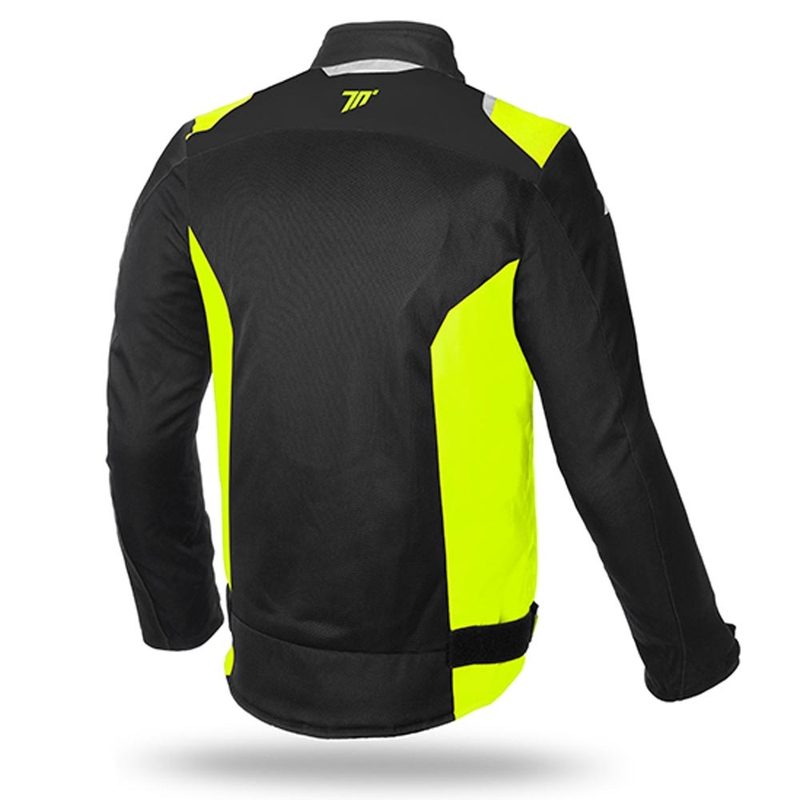 Mootorratta jope SEVENTY DEGREES SD-JR48 must-fluo kollane