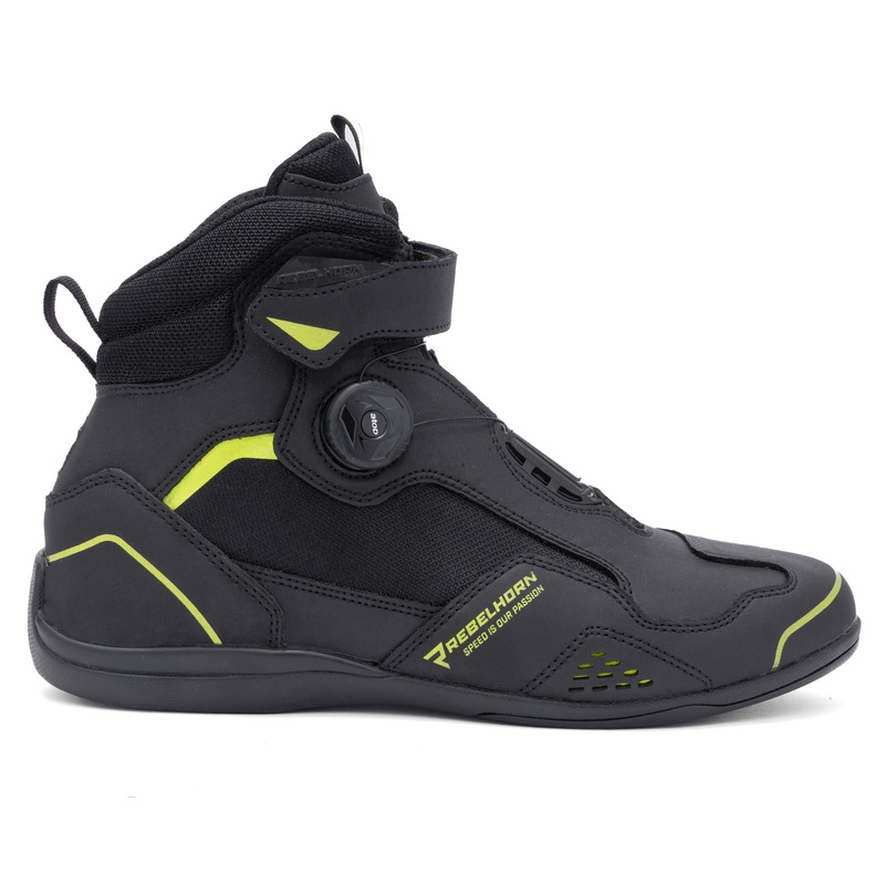 Mootorrattasaapad Rebelhorn Spark II must-fluo kollane