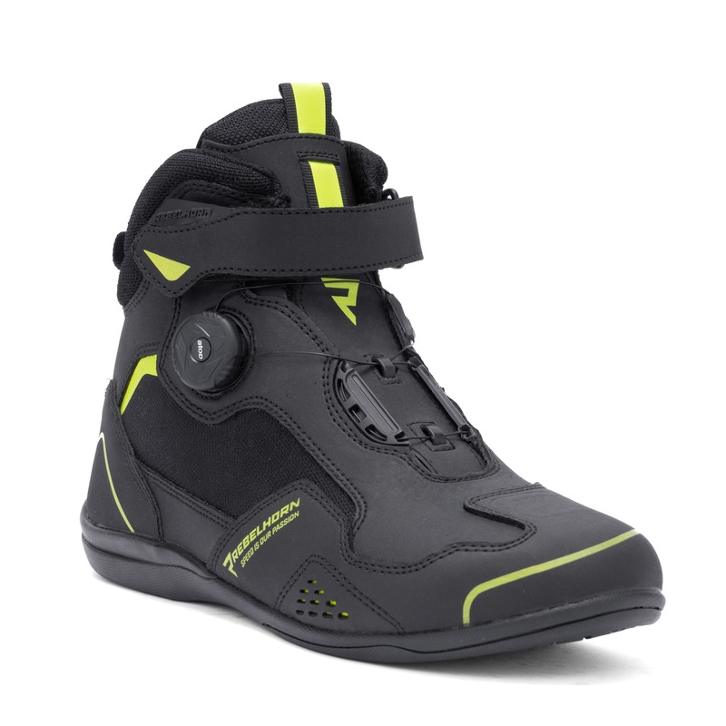 Mootorrattasaapad Rebelhorn Spark II must-fluo kollane