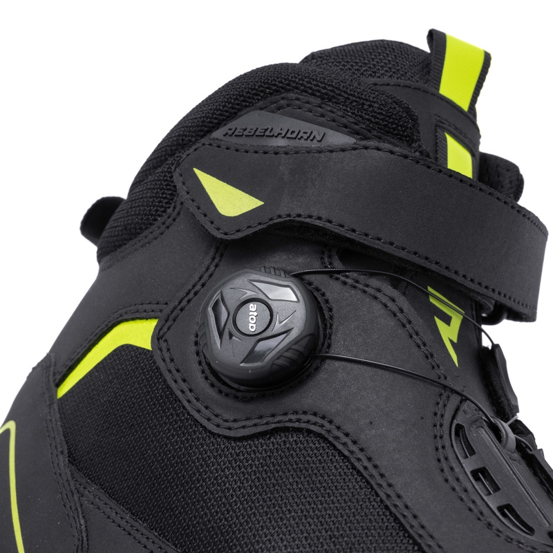 Mootorrattasaapad Rebelhorn Spark II must-fluo kollane