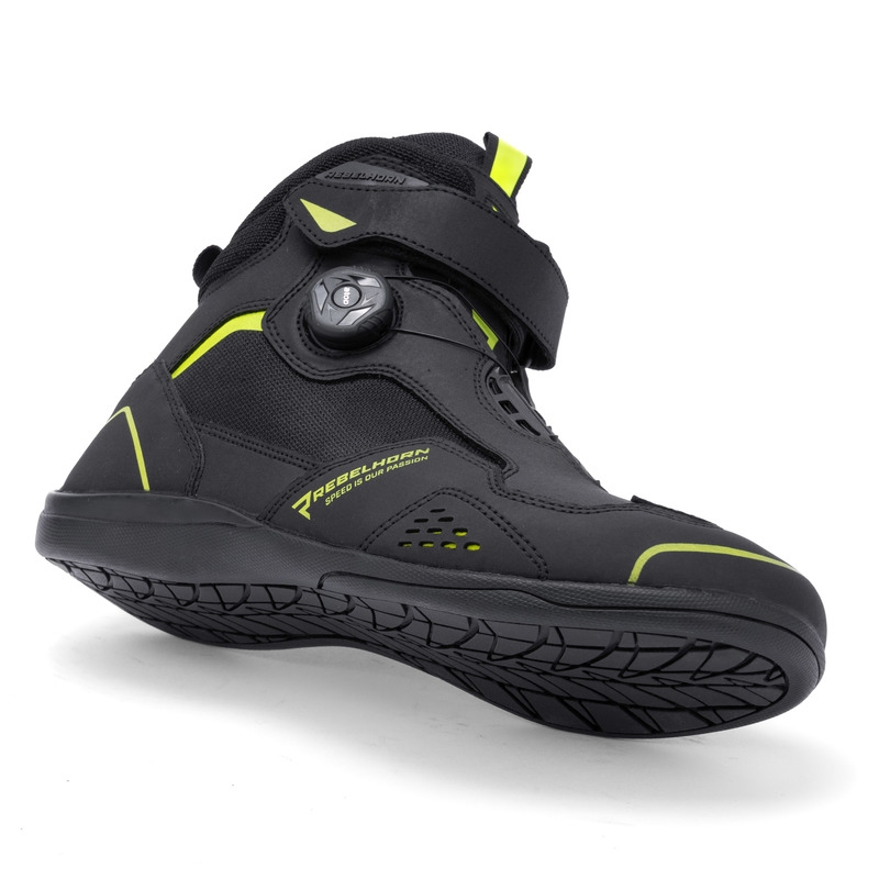 Mootorrattasaapad Rebelhorn Spark II must-fluo kollane