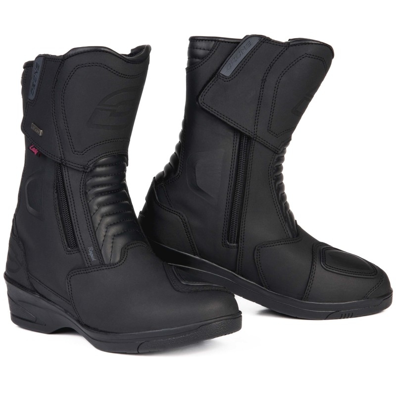 Naiste Ozone Rapid Black Matte mootorratta saapad