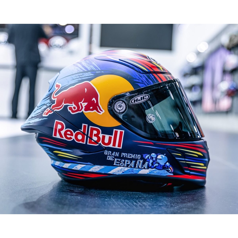 Integrální přilba na motorku HJC RPHA 1 Redbull Jerez GP MC21SF červeno-žluto-modrá