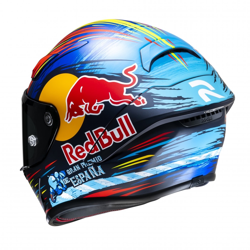 Integrální přilba na motorku HJC RPHA 1 Redbull Jerez GP MC21SF červeno-žluto-modrá