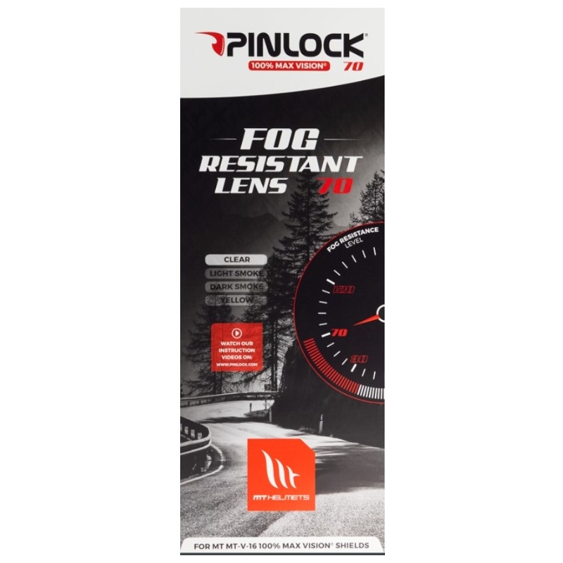 Pinlock DKS 193 pleksiklaasile MT-V-16 läbipaistev