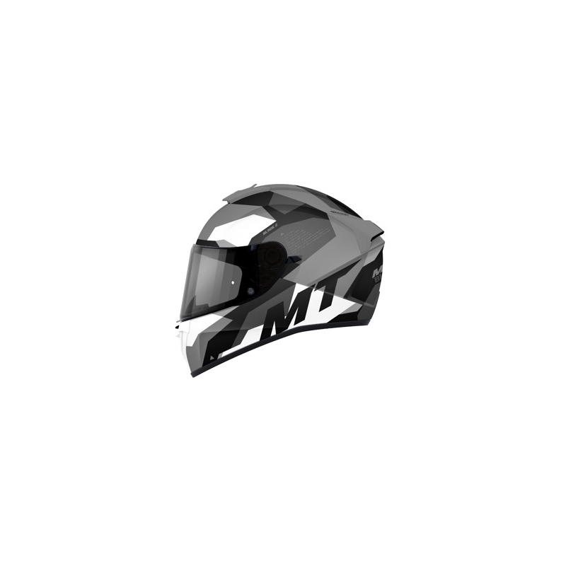 MT Blade 2 SV Fade B0 must-hall-valge integreeritud mootorratta kiiver