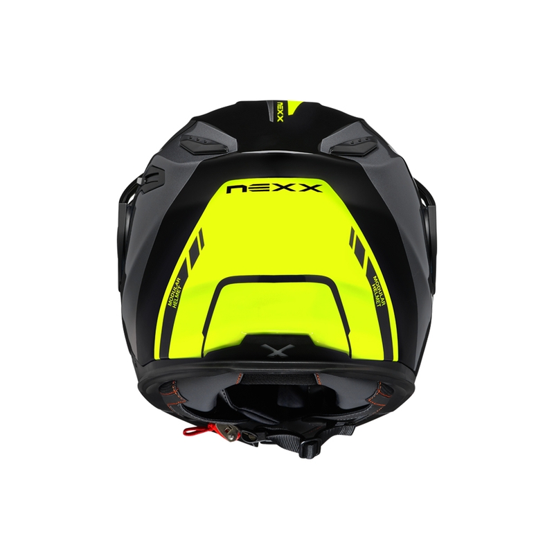 Vyklápěcí přilba NEXX X.Vilijord Hi-Viz šedo-fluo žlutá výprodej