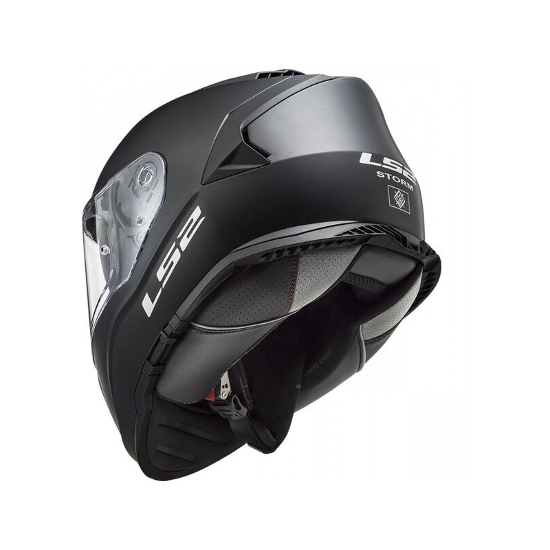 LS2 FF800 Storm II Solid Matte Black Integral mootorratta kiiver