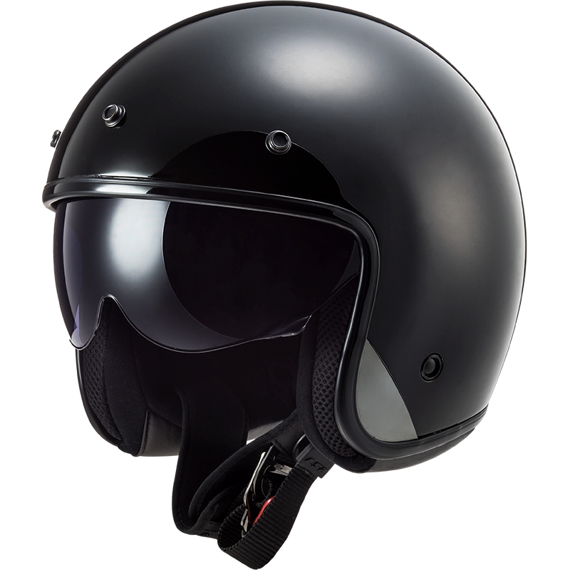 Avatud mootorratta kiiver LS2 OF601 Bob II Solid Black Matte