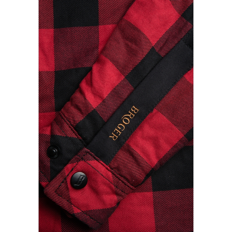 Naiste mootorratta särk BROGER Alaska must-punane allahindlus